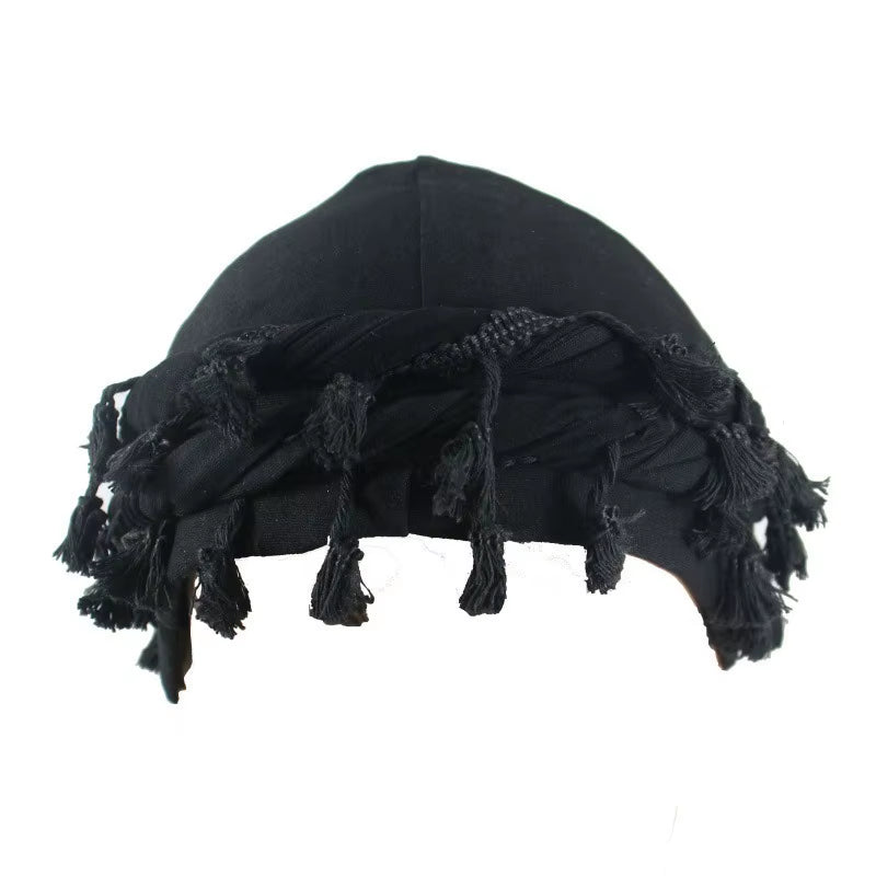 Turban for Men, Vintage Twist Head Wraps Durag with Tassel, Hair Wrap