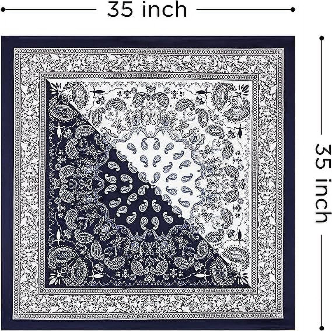 Women'S Silk Large Square Hair Bandana Scarf